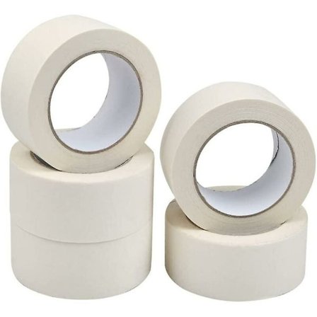 Rullar Maskeringstejp Självhäftande Målningstejp Multifunktionell Stark Tejp för Målning, Industri, Dekorering, DIY, Hantverk - 50 mm x 50 m