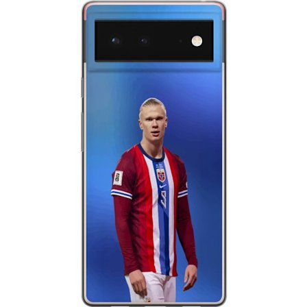 Kompatibelt Mobildeksel til Google Google Pixel 6 Erling Haaland Manchester City Norge fotball angriper toppspiller utrolig målproduksjon kraftig ras