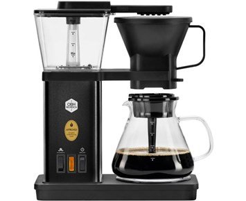 OBH Nordica Blooming Black coffee maker - Fyndvara - Mattsvart kaffebryggare med unik bloomingfunktion