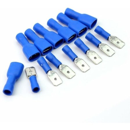 100 stykker? CK Metallblandede kabelsko Spadekoblinger Hann og Hunn 100-delers sett