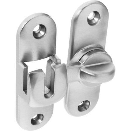 1 Sett Dørlås 90 Graders Vippelås Skyve Låve Justerbar Kjedelås for Dør BBV