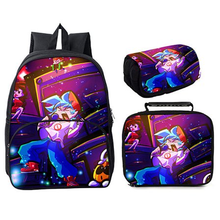 Friday Night Funkin tredelad skolväska Style 12