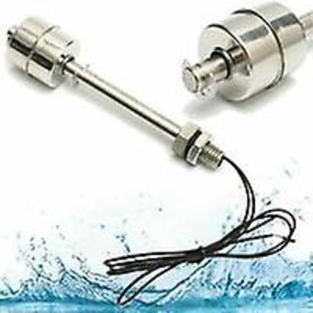 100 mm flydende niveauafbryder, lodret flydende niveauafbryder i rustfrit stål, flydende niveauafbryder til brug i elektricitet, dræning, 