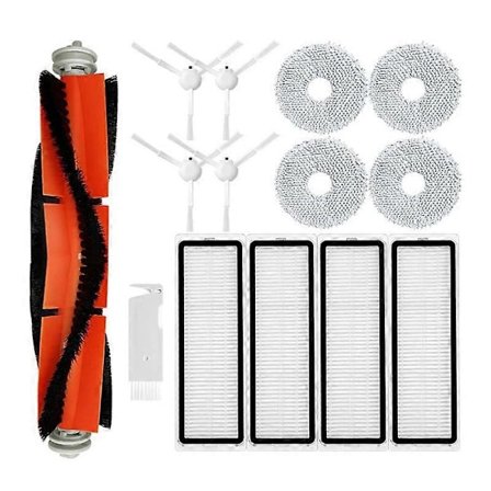 For Xiaomi S10+ / S10 Plus Robot Støvsuger Reservedeler Tilbehør Hovedsidebørste Hepa Filter Moppeklut