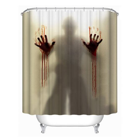 Suihkuverho, Halloween-suihkuverho, Halloween-kylpyhuone