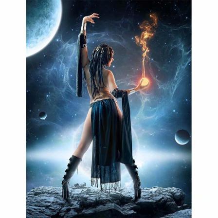 5d Diy Full Diamond Painting Cross Stitch Dream Planet Vacker Tj Som På Bilden 1 60x80cm