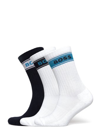 3P Qs Rib Stripe Cc White BOSS