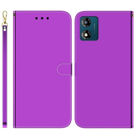 Mirror Motorola Moto E13 Läppäkotelo - Violetti