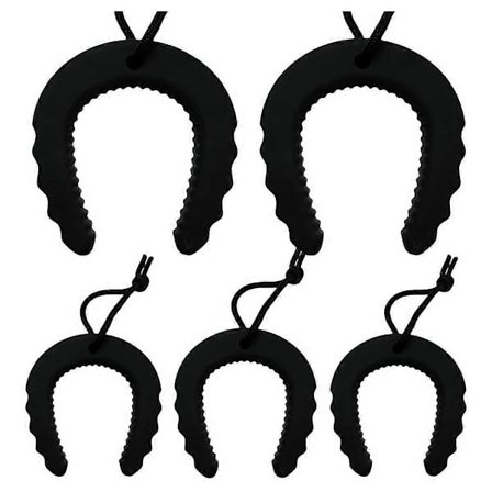 5-pak Dørstoppere til Førstehjælpere, Dørkile til Politiet, Nødsituationer, Sorte Dørstopperkiler