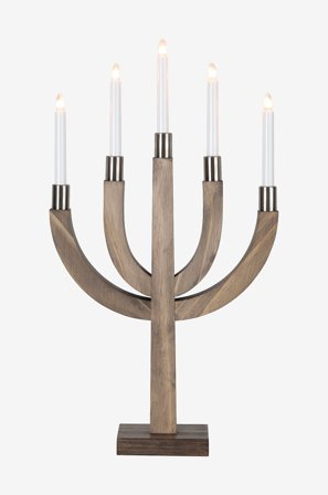 Star Trading - Ljusstake Elias - Brun - Adventsljusstakar - Från Homeroom