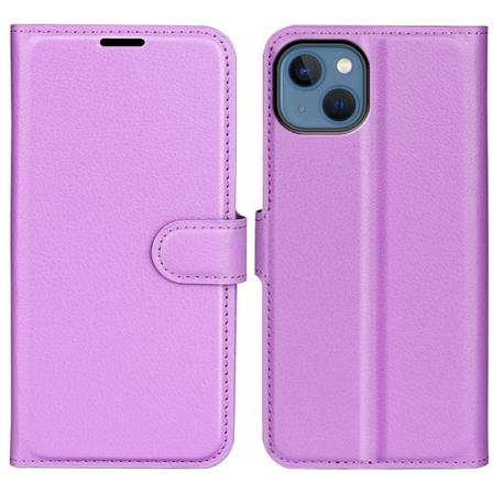 Klassisk iPhone 14 flip etui - Lilla Purple