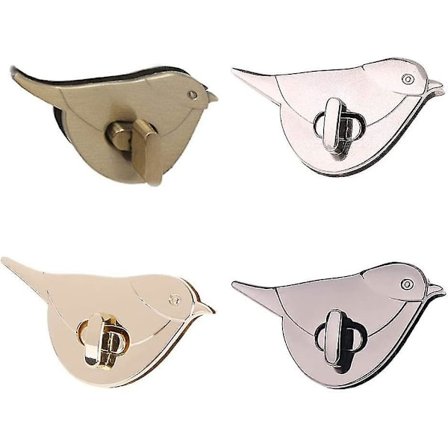 Fugleformet Dreje- og Låsemekanisme, Taske Lås, Tommel Dreje-lås, DIY Spænde