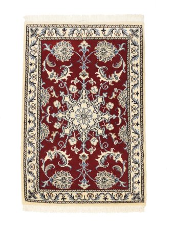 Nain Rug Hand Knotted 57X88 Beige/Brown Persia