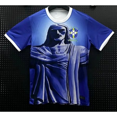 Den nye bedst sælgende brasilianske fodboldtrøje 2025 herretrøje Special Edition Jesus Edition Hurtigtørrende sporty neutral top