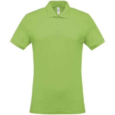Kariban Pique Poloskjorta Herr M Lime Green