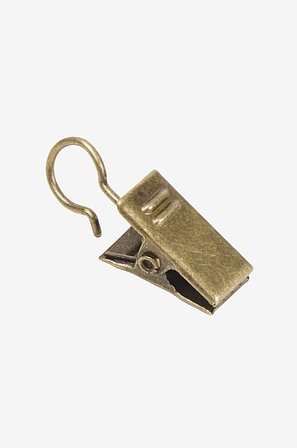 Jotex - Van 10 Gordijnklemmetjes Antiek Messing ANTIEK MESSING - Set - Koop Gordijntoebehoren bij Jotex