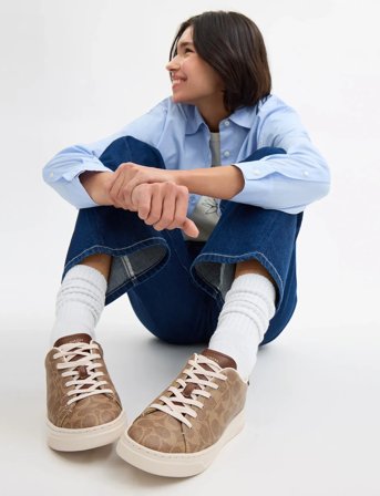 Coach High Line Sneakers - Brown - 36.5