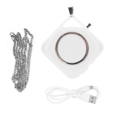 Mini-ilmanpuhdistin kaulakoru Kannettava 6 miljoonaa negatiivista ionia Ilmanraikastin Kotiin Autoon USB-lataus