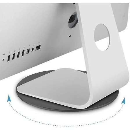 Tv-skivspelare, 360 roterande bildskärmsfot i aluminium, vridbar vridplatta för tv, skärmar