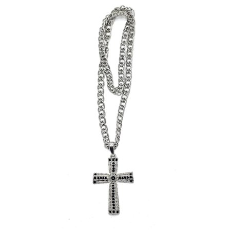 Halskjede - Cross Black