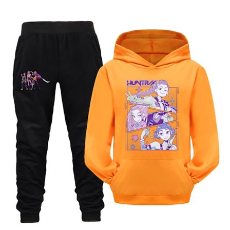 Kpop Witch Hunting Team Taske Hættetrøje Børne Hættetrøje Afslappet Sæt