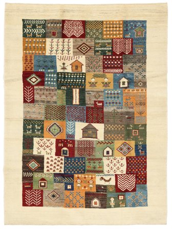 Noué À La Main Loribaft Fine Persan Tapis 174X238 De Laine Marron/Beige