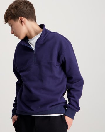 Zeke Essential Half Zip Blau Pullover Jungen - Kids Brand Store