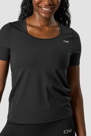ICANIWILL - Everyday Tech T-shirt Wmn Black - Damen - ICIW