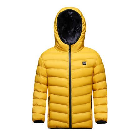 Pojkar Flickor Usb Eluppvärmd Jacka Vinter Varm Hooded Coat