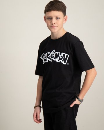 LMTD NLMSARIF POKEMON SS L TOP SKY Svart T-skjorter Gutt - Kids Brand Store