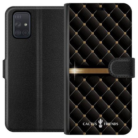 Kompatibelt Lommeboketui til Samsung Samsung Galaxy A71 Cactus and Friends – NightQuilt