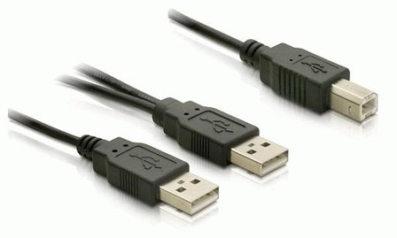 Delock USB-kabel - USB-type B til USB - 1 m
