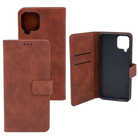 Samsung Galaxy A12 Fodral Plånboksfodral Luxery Brun Brun