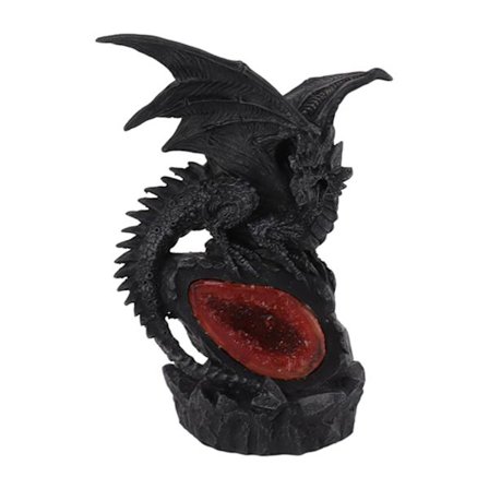 Kampdrage Statue Resin Desktop Drage Figur Skulptur med Lys til Hjem Ornament Halloween Dekor