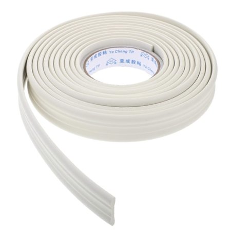 Kreativ Väggkant Dekal Enkel Stil Heminredning Dekal TV Bakgrund Väggdekal - Vit (Längd 5 Meter, Bredd 3cm)