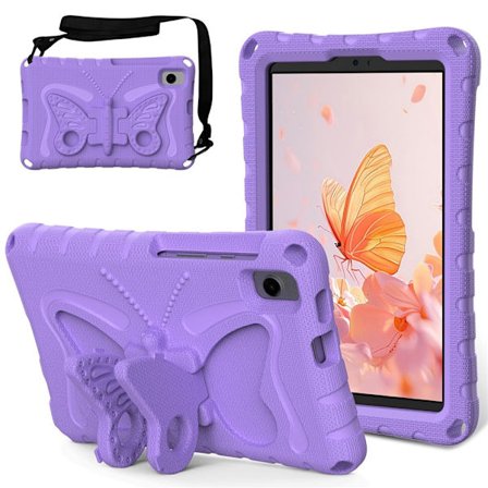 SKALO Samsung Galaxy Tab A9 Butterfly EVA Cover - Lilla