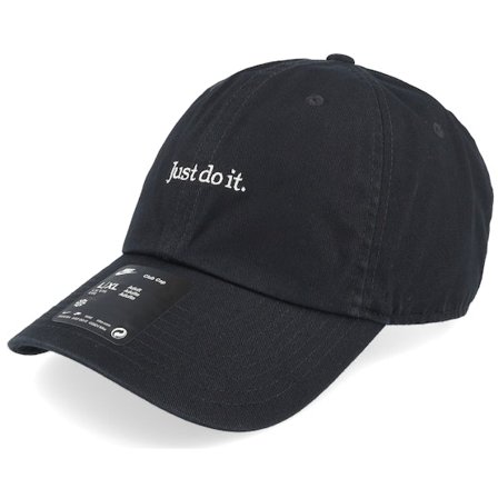 Nike - Zwart unconstructed Cap - Club Cap Black Dad Cap @ Hatstore