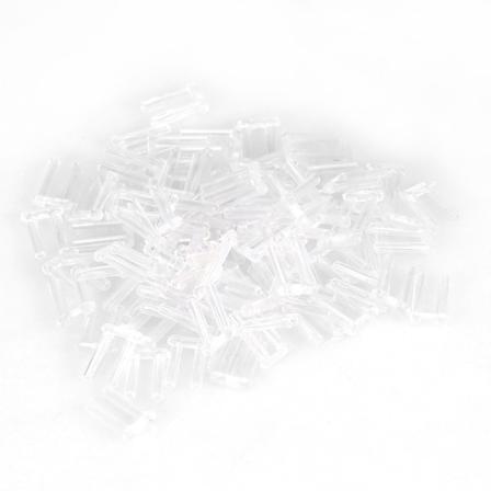 100 stk Nye plastkompresjonshylser for innfestede briller Tilbehør Verktøy 1,6*0,8*7,0 mm