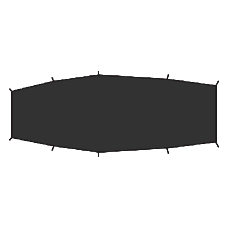 Fjällräven Shape 2 footprint tent accessories Black OneSize