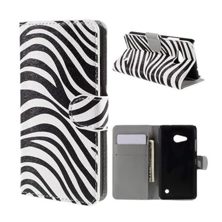 Moberg Microsoft Lumia 550 Fodral - Zebra Ränder