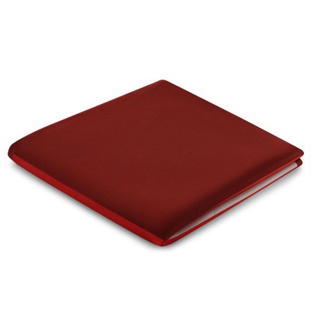 Elegio | Pañuelo de bolsillo reversible de seda rojo con estampado de lunares y 4 tonos para hombres - Pañuelos de bolsillo estampados