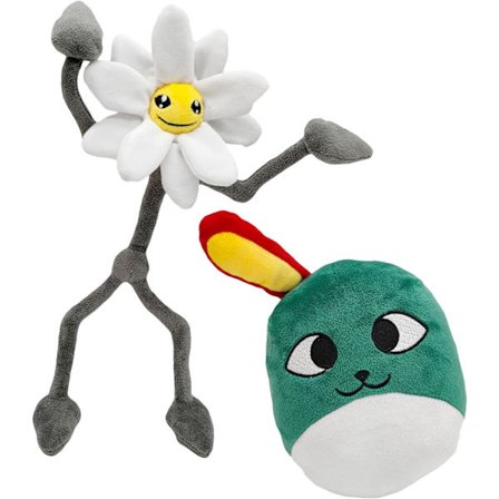 Daisy och Surprise Hare, tecknad plyschleksak realistisk monster skräckfylld docka present till pojkar flickor spelpresent