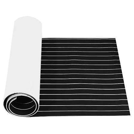 Selvklæbende Eva Skum Teak Dæk Yacht Marine Gulv Syntetisk Båd Gulvmåtte 2400x450x6mm