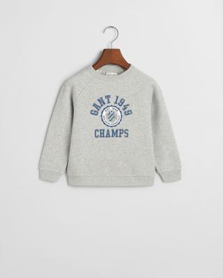 GANT - Grafisk genser med rund hals for barn - Unisex - 110/116