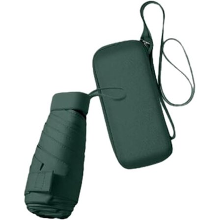 Foldbar rejseparaply – lille og kompakt paraply – sol- og regnbeskyttelse – bærbar og vindtæt