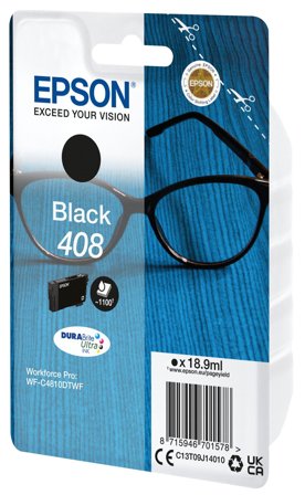Epson 408 - svart - original - blekkpatron