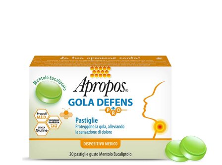 Apropos Gola Defence Pro 20 Pastilglie Mentolo Eucaliptolo
