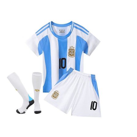 Argentiinan kotiversio nro 10 miesten jalkapallopaitasetti, aikuisten miesten koko, sisältää jalkapallosukat
