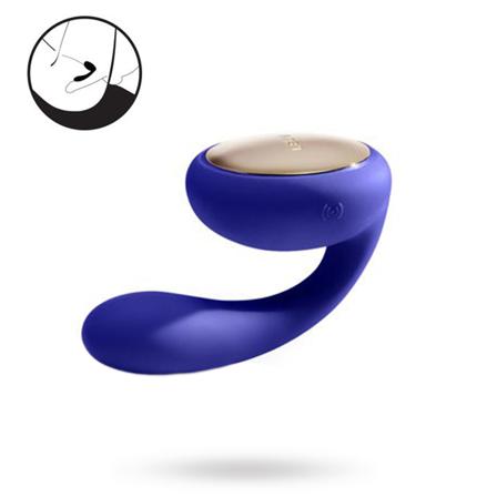 Tara - Opladelig Par vibrator - Blå - Vuxen.dk - Dobbelt penetrering, sexstilling, fingervibrator, strapon, sexgynger, sexmøbler & tøj.