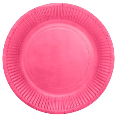 Pahvilautaset Kirkas Pinkki 23cm 8 kpl
